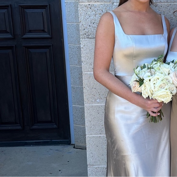 Selling Jenny yoo Ariana dress! Color latte - Picture 2 of 2